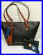 Dooney-Bourke-Ostrich-Black-Leather-Maxine-Tote-Purse-Coin-Wallet-Set-Nwt-01-nsw