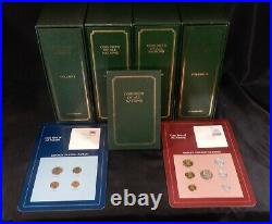 Franklin Mint Coin Sets of All Nations 4 Volume Set 163 Cards With China