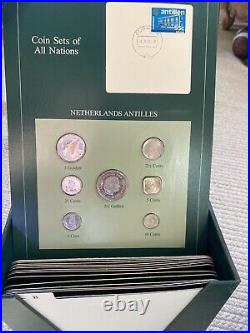 Franklin Mint Coin Sets of All Nations 4 Volume Set 94 Cards With China