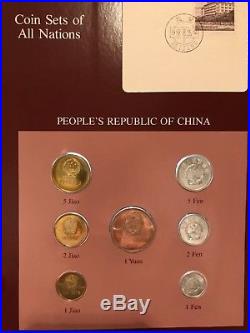 Franklin Mint Coin Sets of All Nations Vols 1-4 140 Card Sets including China