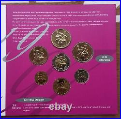 H097/11 China Hong Kong 1997 Bu Unc 11 X Mint Set 7 Coins In Original Packaging