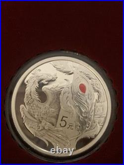 Hard to find 4 coin silver 2023 New year Celebration from China