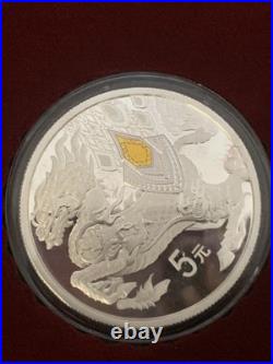 Hard to find 4 coin silver 2023 New year Celebration from China