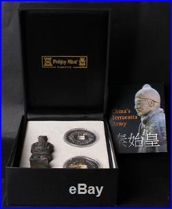 Isle of Man 2009 China Terracotta Army 2 Silver Coins SET