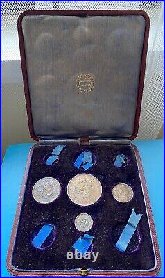 Japan 4 Silver Coins Set In Original Case Very Rare