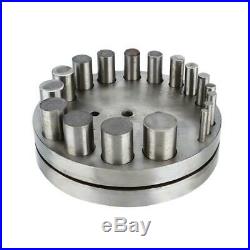 Jewelry Punch Die Disc Cutter Set Jewelry Metal Plate Hole Coin Cutting Tool