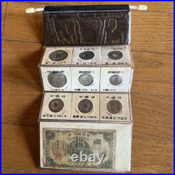 Korean Chinese Antique Coin & Banknote Collection Set Tea Souvenir Coins