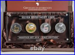 MALAWI Silver Investment Coin Set SPRINGBOK 2010 4x 1oz Silver, Partially Colored MALAWI Silver Investment Coin Set SPRINGBOK 2010 4x 1oz Silver, Partially Colored