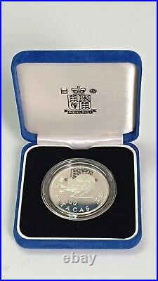 Macau 100 Patacas 1996 Silver Proof Coin Lunar Series RAT Official Coin Set