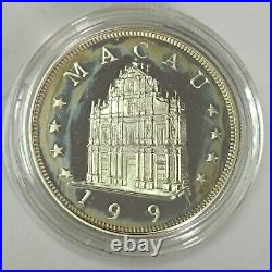 Macau 100 Patacas 1997 Silver Proof Coin Lunar Series OX Official Coin Set