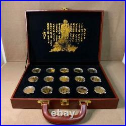 Mao Zedong Memorial Medal Set of 15 ancient Chinese coins limited China Japan