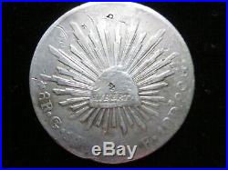 Mexico Cap & Rays 8 Reales Silver Dollar Coin Chops, Chopmarked, Set Of 4, China