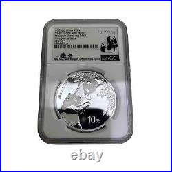 NGC 2023 40th Anniversary Chinese Panda Series Pure Silver 3 Coin Set MS70