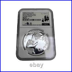 NGC 2023 40th Anniversary Chinese Panda Series Pure Silver 3 Coin Set MS70