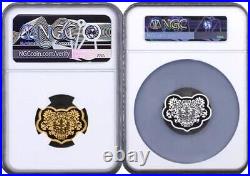 NGC PF70 2023 China Auspicious Culture Parenthood 5g Gold+30g Silver Coins Set
