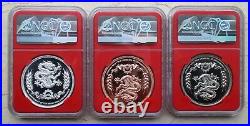 NGC PF70 China Great Wall Medals Set (BICE, Beijing Coin Expo, Show Releases)