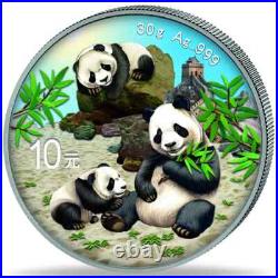 Night & Day Panda 2 x 2025 10 Yuan 30 Gram Pure Silver Coloured Coin Set China Night & Day Panda 2 x 2025 10 Yuan 30 Gram Pure Silver Coloured Coin Set China