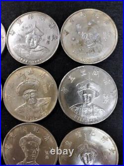 Old Chinese coins Chinese silver coin medal set 12 Antiques Chinese Republic PP