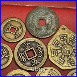 Old Coin Set China Tongbao Anakin Fukuzen Torai Antique 704