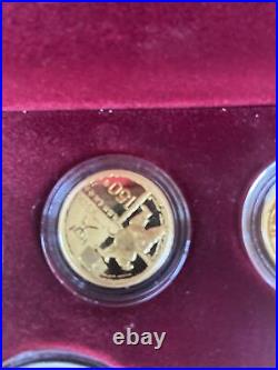Olympic Gold and Silver 6 Coin Set, 2008 Beijing Series 2, with Box and COA