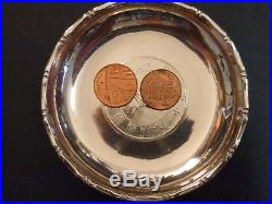 Pair Of Chinese Silver Coin Set Pin Dishes Birth Of Republic Of China