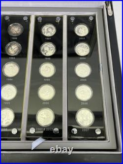 Panda 25 Year Commemorative Coin Set 1982-2007 3 Yuan 1/4oz. 999 Silver Panda 25 Year Commemorative Coin Set 1982-2007 3 Yuan 1/4oz. 999 Silver