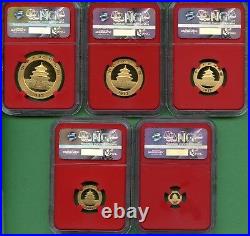 Panda Gold 2017 Set Ngc 70 Early Releases Red Core
