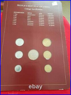 People's Republic of China Coin Sets of All Nations Franklin Mint Yuan Jiao Fen