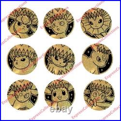 Pokémon Scarlet & Violet Chinese Eeveelutions Coin Set-Full Set Secret Rare Coin