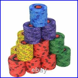 Pokers Coins Chips Casinos Set Bulk Denomination Ceramic Material Entertainment