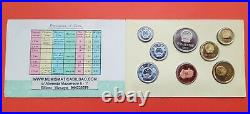 RARE 1983 CHINA KMS 7 COINS Shangai Mint PROOF LIKE SET KMS 1+2+5 FEN/JIAO/YUAN