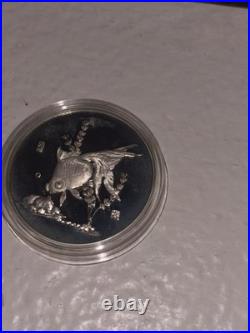 RARE 1984 China Silver Goldfish 4-Medal Proof Set Shanghai Mint Raw Boxed Wear