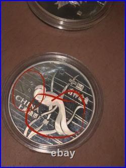 RARE 1984 China Silver Goldfish 4-Medal Proof Set Shanghai Mint Raw Boxed Wear