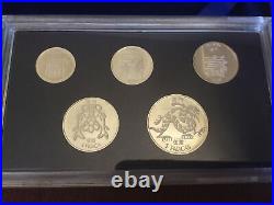 RARE 1985 China Macau Silver Proof 5 Coin Set withCOA Sterling NUMBER 0269/2500