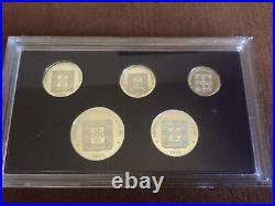 RARE 1985 China Macau Silver Proof 5 Coin Set withCOA Sterling NUMBER 0269/2500