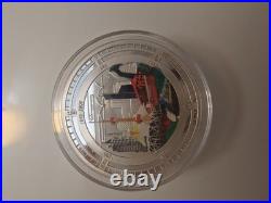 RARE 60th Anniversary HONG KONG 100 Yuan Gold 10 Yuan Silver Coin Set WITH COA