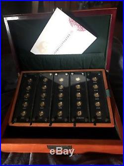 RARE China Gold Panda 25th Anniversary 1982-2007 Coin Sets w. /Box & COA