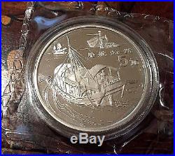 Rare-1996 Silver 5 Pc Coin Set, Scientific N Technical Inventions, Music Box, P Bu
