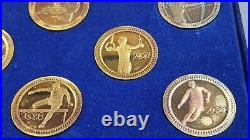 Rare 2008 Beijing Olympics 24K Gold overlay 999 Silver Coin Set of 8 Citi