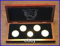 Rare Animals of China 5 Coin Set, Silver and Gold Coins, Limited Edition of 750
