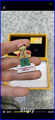 Rare China 2021 LEGO LAND Discovery Center (SHANGHAI) Opening Coin Pin Set