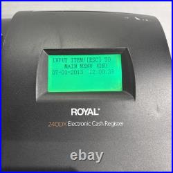 Royal 240DX Electronic Cash Register Thermal Printer 5000 PLU 200 Dept Black