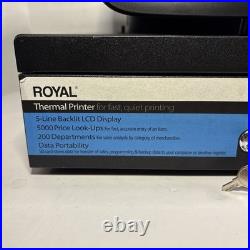 Royal 240DX Electronic Cash Register Thermal Printer 5000 PLU 200 Dept Black