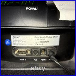 Royal 240DX Electronic Cash Register Thermal Printer 5000 PLU 200 Dept Black