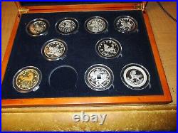 SETSRUS China Unicorn Date and Type Silver Set 10 Silver Coins (1994 2022)