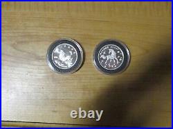 SETSRUS China Unicorn Date and Type Silver Set 10 Silver Coins (1994 2022)