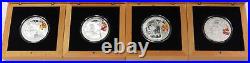 Series I 2008 Silver China Beijing Olympics 10 Yuan 4 Coin Proof Set