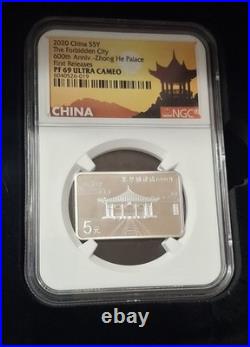 Set 15g Silver X3 China 2020 Forbidden City 600th Anniv PF69 Ultra Cameo NGC Box
