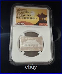 Set 15g Silver X3 China 2020 Forbidden City 600th Anniv PF69 Ultra Cameo NGC Box