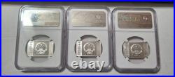 Set 15g Silver X3 China 2020 Forbidden City 600th Anniv PF69 Ultra Cameo NGC Box